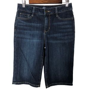 St Johns Bay Denim Bermuda Shorts Size 6